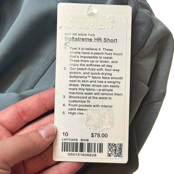 Lululemon Softstreme High-Rise Short 4" *Belgian Blue - Picture 7 of 11